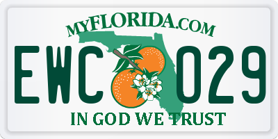 FL license plate EWCO29