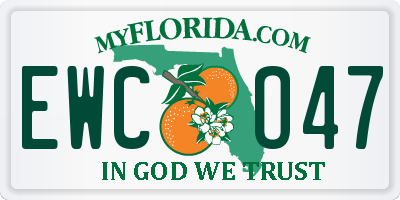 FL license plate EWCO47
