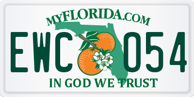 FL license plate EWCO54