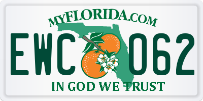 FL license plate EWCO62