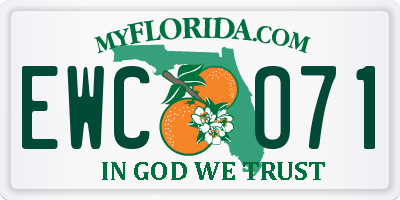 FL license plate EWCO71