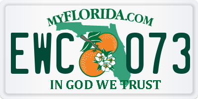 FL license plate EWCO73