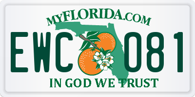 FL license plate EWCO81
