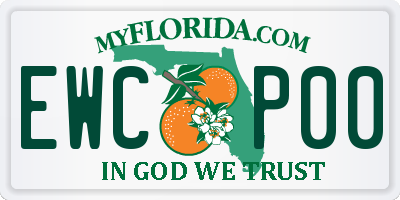 FL license plate EWCP00