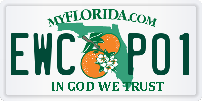 FL license plate EWCP01