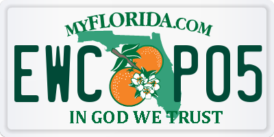 FL license plate EWCP05