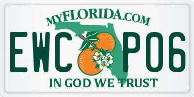 FL license plate EWCP06