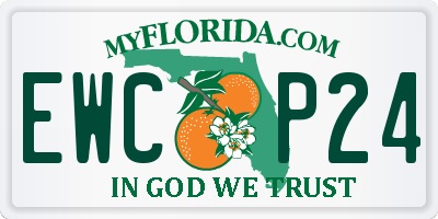 FL license plate EWCP24