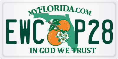 FL license plate EWCP28