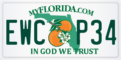 FL license plate EWCP34