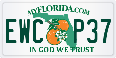 FL license plate EWCP37