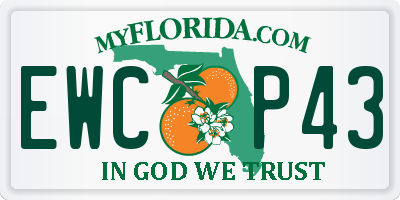 FL license plate EWCP43