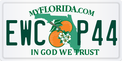 FL license plate EWCP44