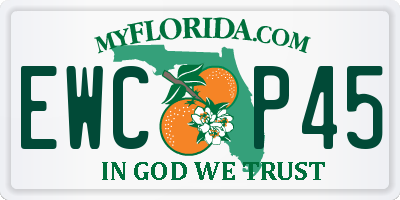 FL license plate EWCP45
