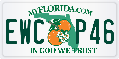 FL license plate EWCP46
