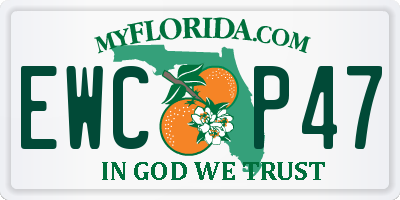 FL license plate EWCP47