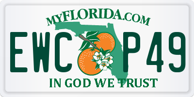 FL license plate EWCP49