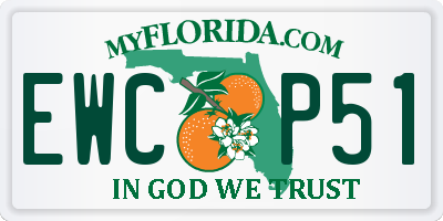 FL license plate EWCP51