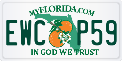 FL license plate EWCP59