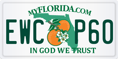 FL license plate EWCP60