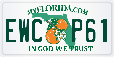 FL license plate EWCP61