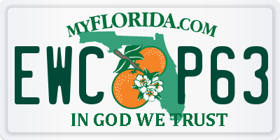 FL license plate EWCP63