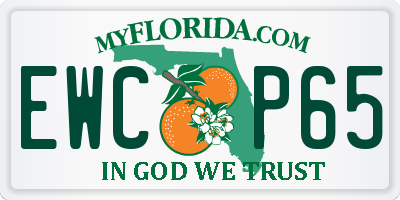 FL license plate EWCP65