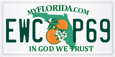 FL license plate EWCP69