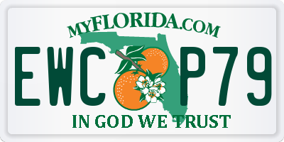 FL license plate EWCP79