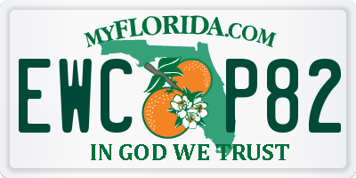 FL license plate EWCP82