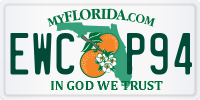 FL license plate EWCP94
