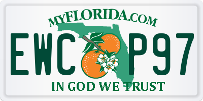 FL license plate EWCP97
