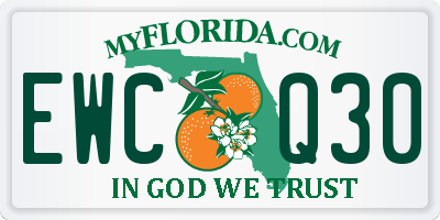 FL license plate EWCQ30