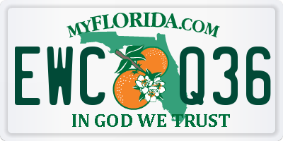 FL license plate EWCQ36