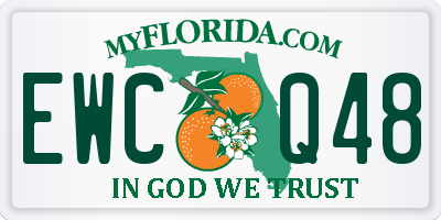 FL license plate EWCQ48