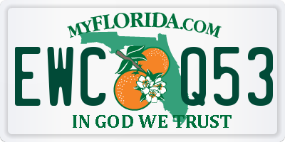 FL license plate EWCQ53