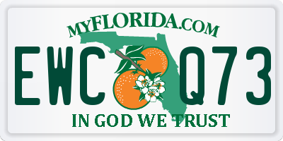 FL license plate EWCQ73