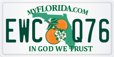 FL license plate EWCQ76