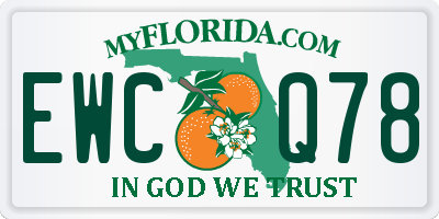 FL license plate EWCQ78
