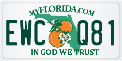 FL license plate EWCQ81