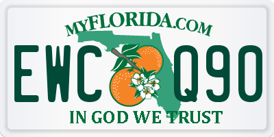 FL license plate EWCQ90