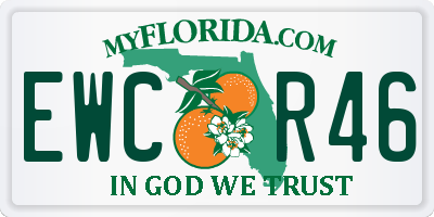 FL license plate EWCR46