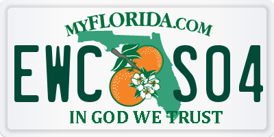 FL license plate EWCS04