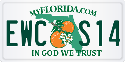 FL license plate EWCS14