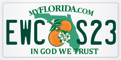 FL license plate EWCS23