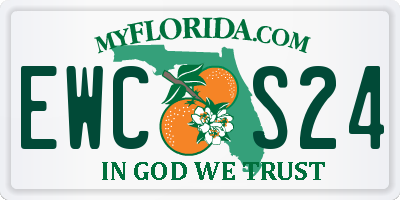 FL license plate EWCS24