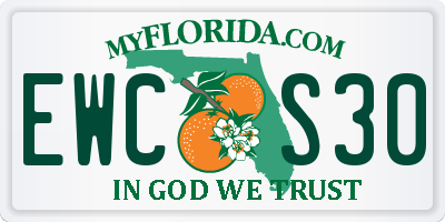 FL license plate EWCS30