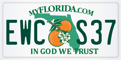 FL license plate EWCS37