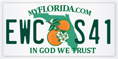 FL license plate EWCS41
