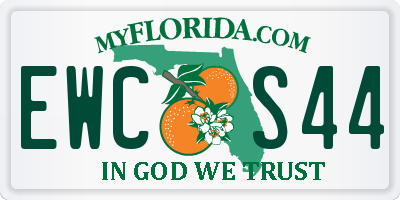 FL license plate EWCS44